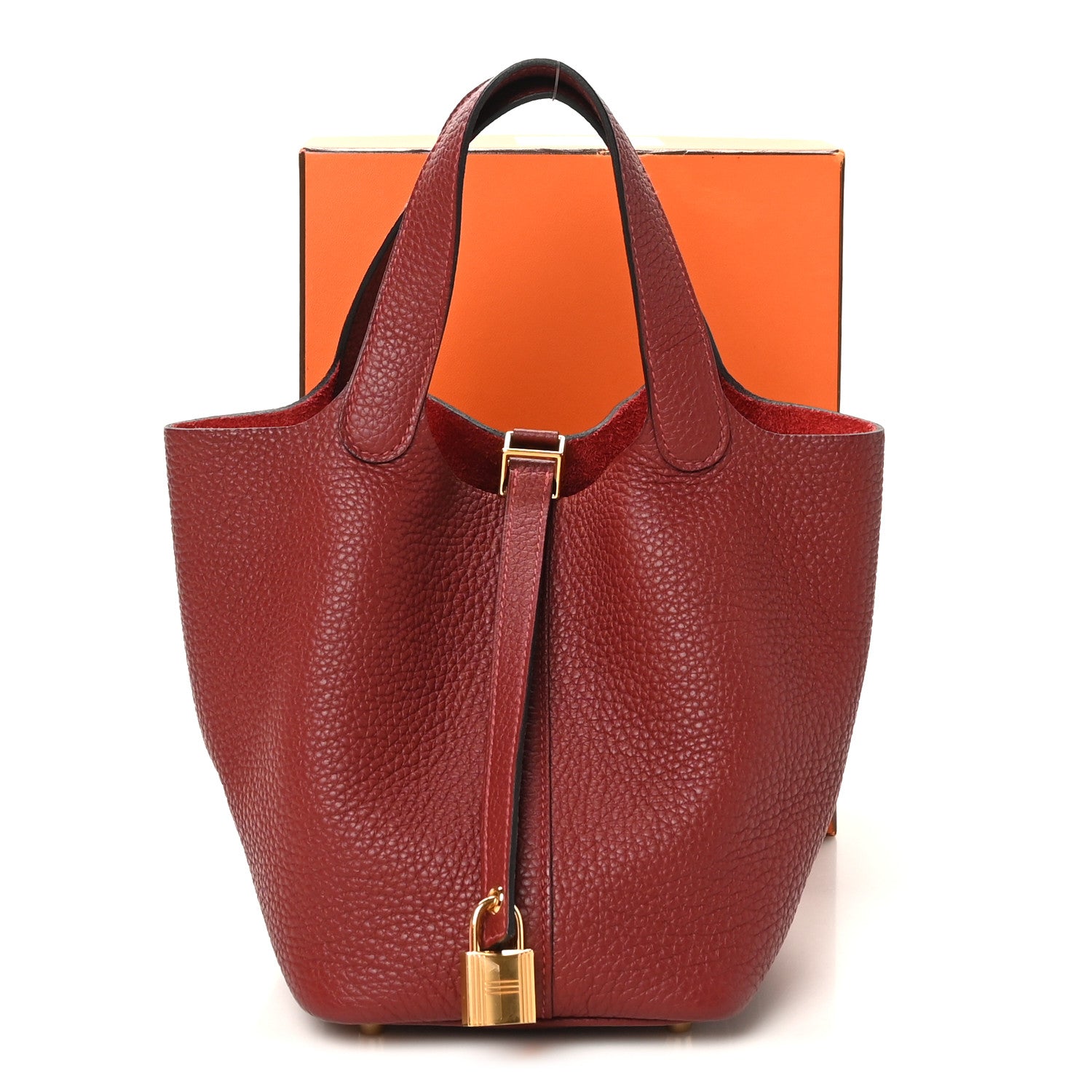 Hermes Taurillon Clemence Picotin Lock 18 PM  Rouge H 11 of 11