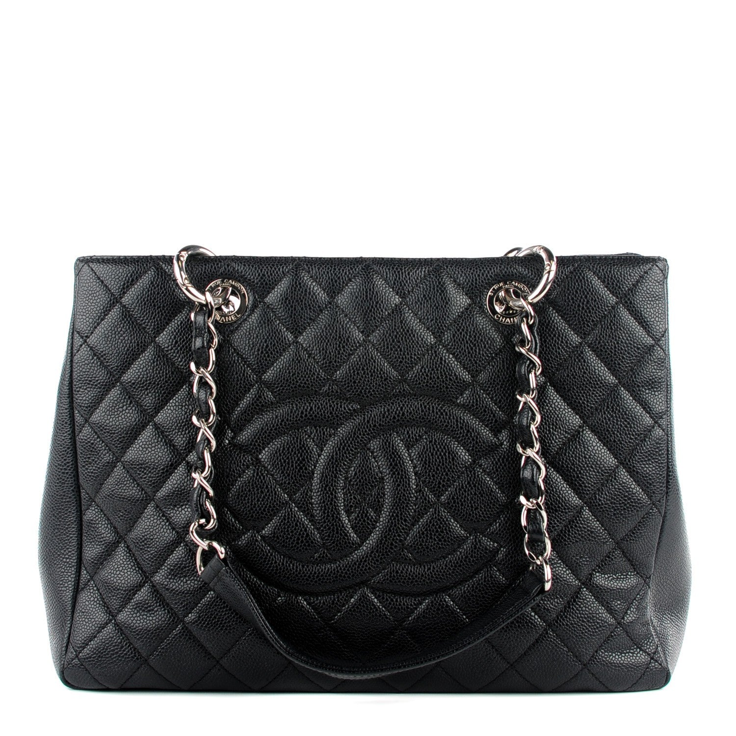 Chanel Caviar Quilted Grand Shopping Tote GST Black 1 of 7