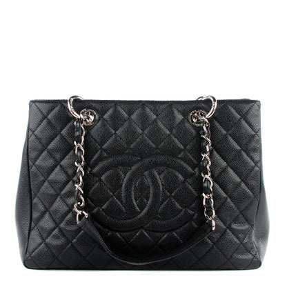 Chanel Caviar Quilted Grand Shopping Tote GST Black 1 of 7