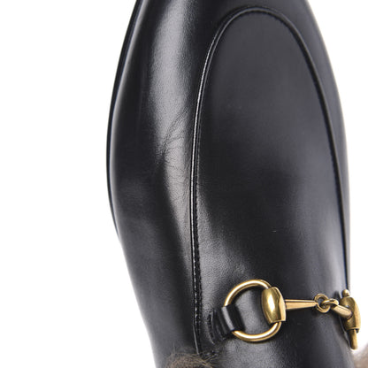 Gucci Calfskin Fur Womens Princetown Slippers 40.5 Black 8 of 8