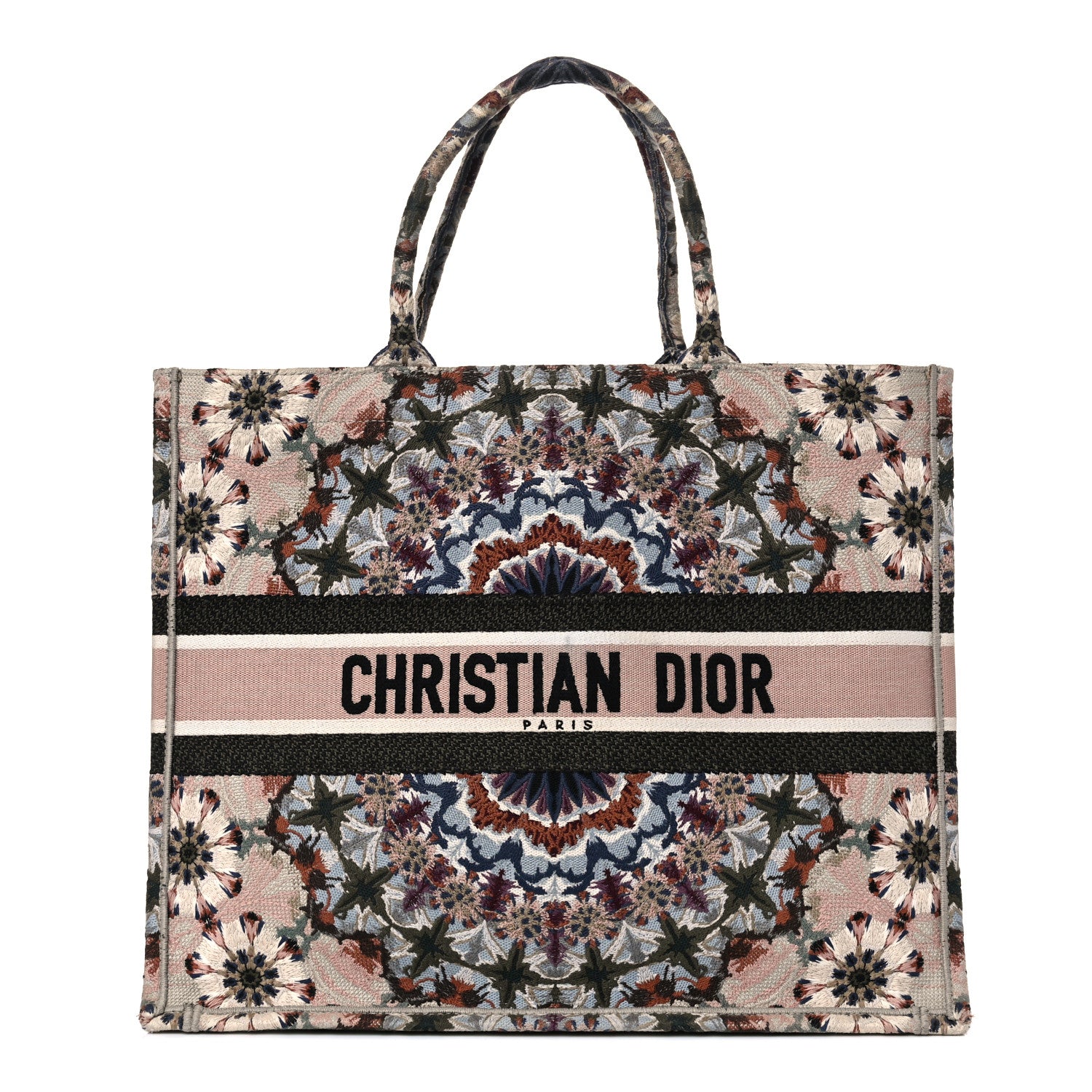 Christian Dior Canvas Embroidered KaleiDioroscopic Book Tote Multicolor 1 of 15