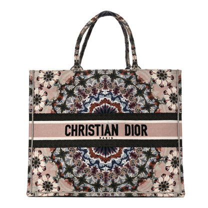 Christian Dior Canvas Embroidered KaleiDioroscopic Book Tote Multicolor 1 of 15