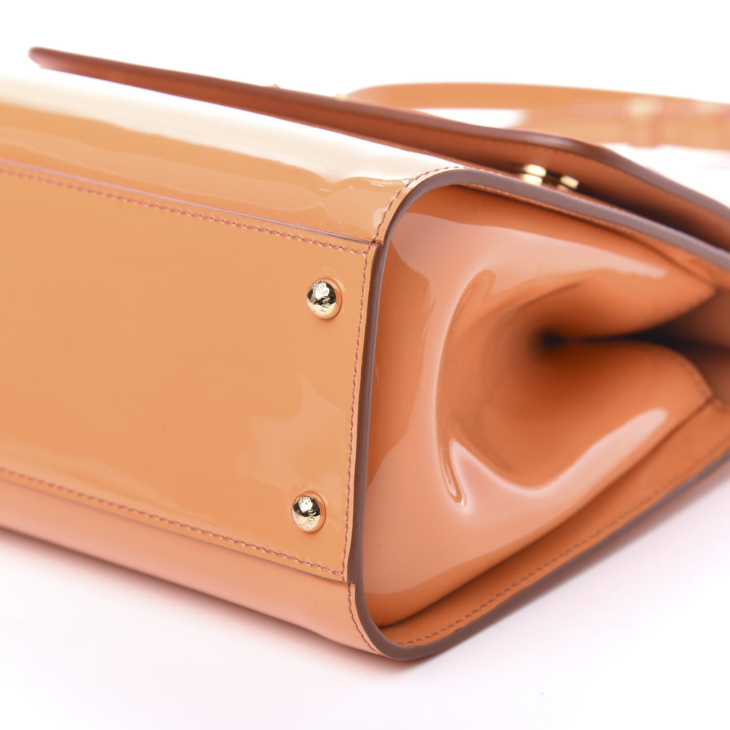 Patent Medium Miss Sicily Satchel Orange