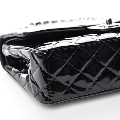 Chanel Patent Quilted Medium Double Flap Black 5 of 11