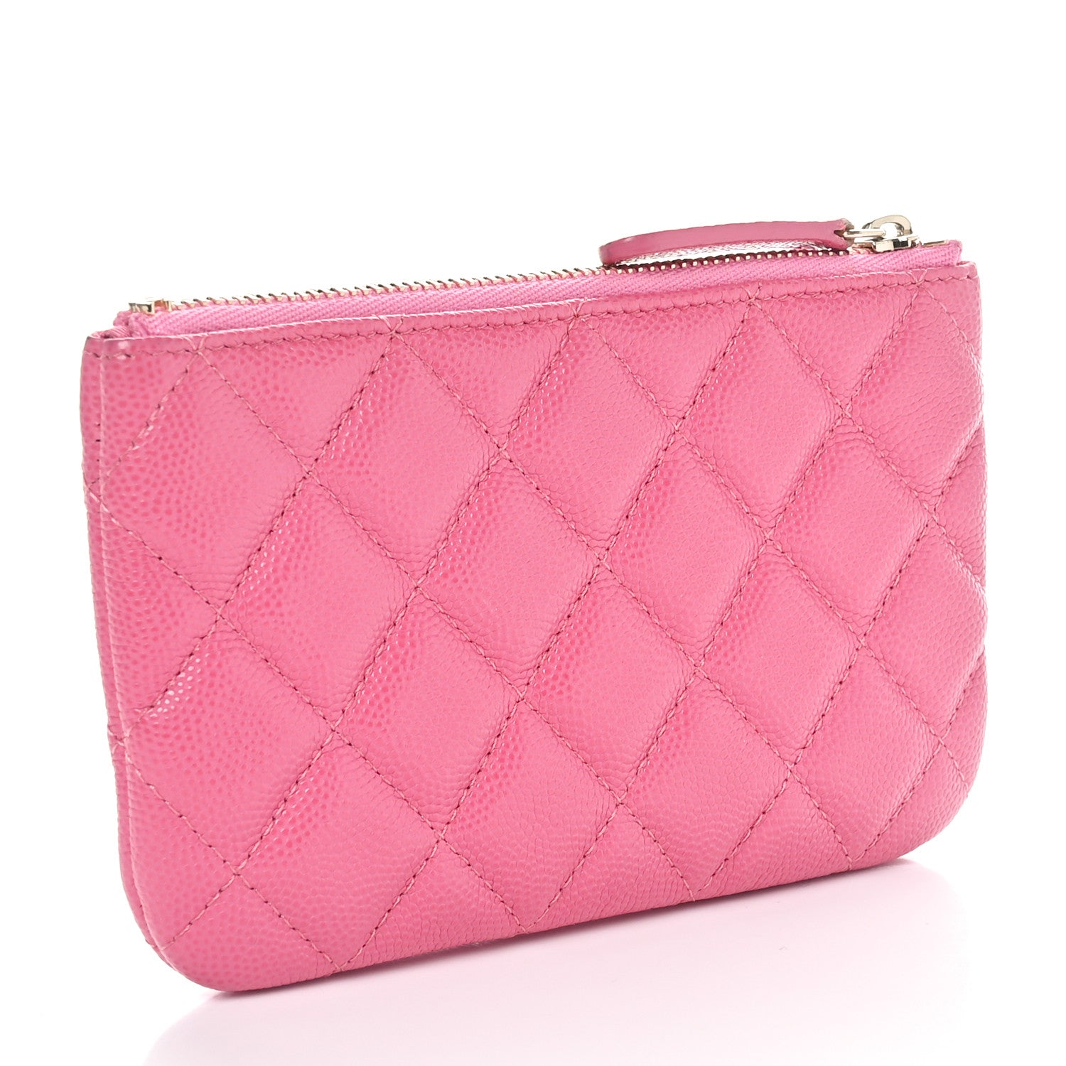 Chanel Caviar Quilted Small Cosmetic Case Pink 3 of 11