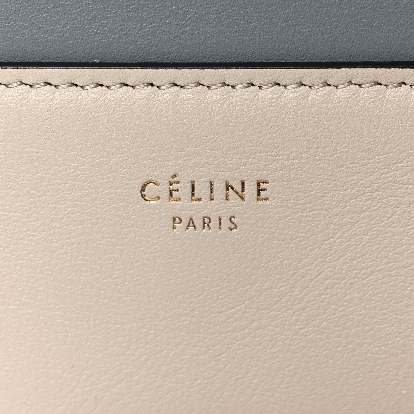 Shiny Smooth Calfskin Medium Frame Shoulder Bag Grege Storm