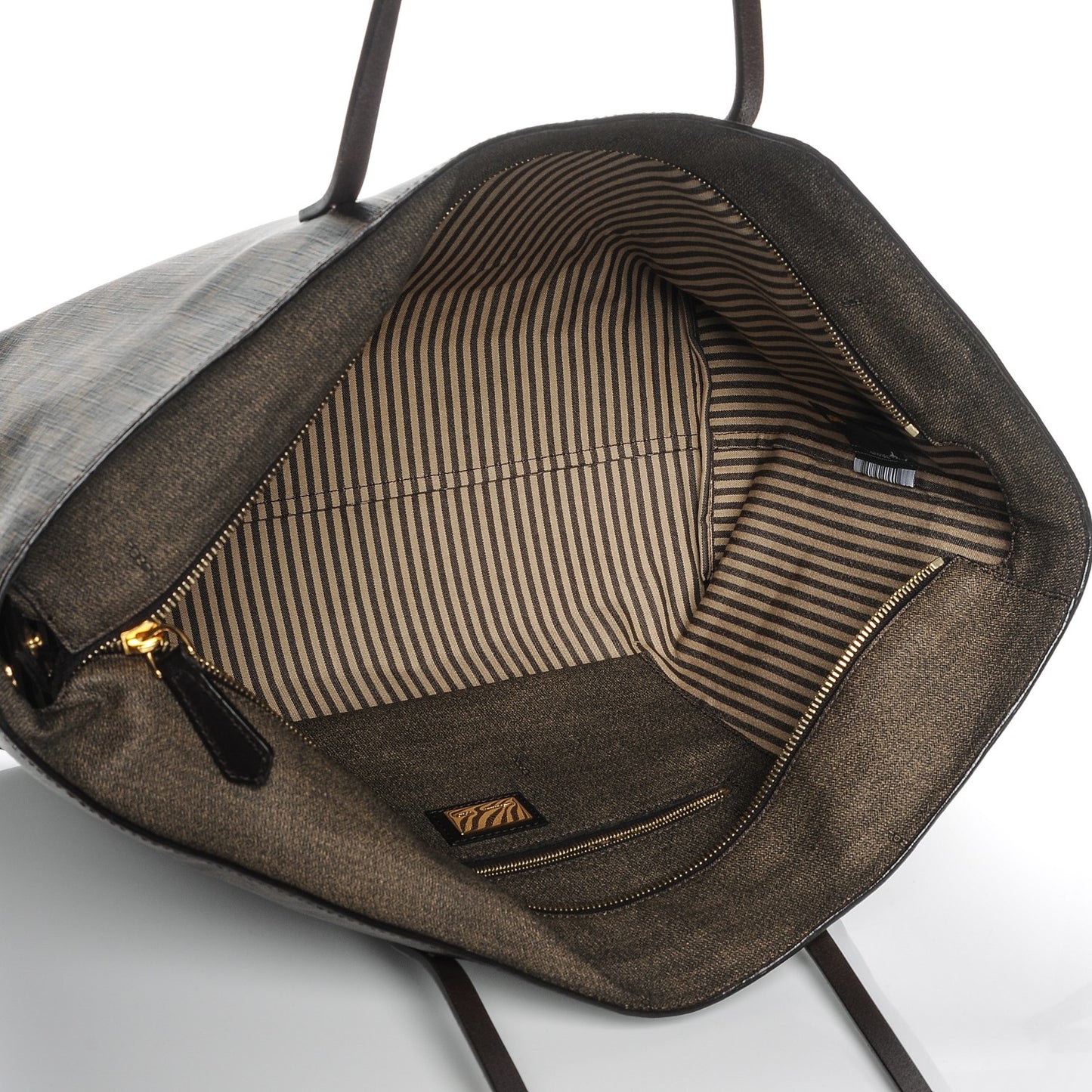 Zucca Spalmati Medium Roll Tote Tobacco Moro