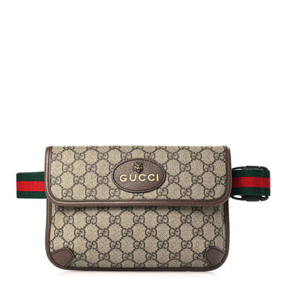 Gucci GG Supreme Monogram Neo Vintage Web Belt Bag Brown 1 of 9
