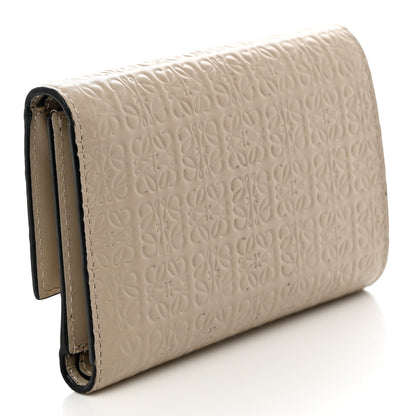 Loewe Calfskin Embossed Small Wallet Light Oat 3 of 9