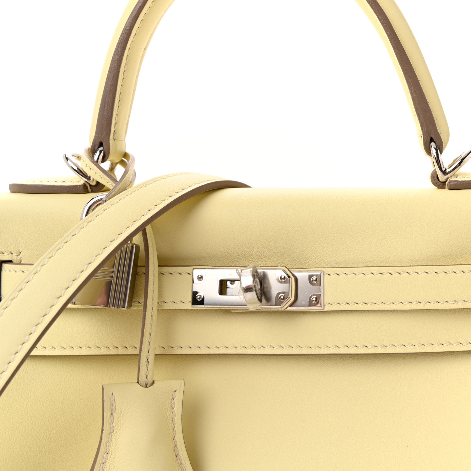 Hermes Swift Kelly Retourne 25  Jaune Milton 7 of 10