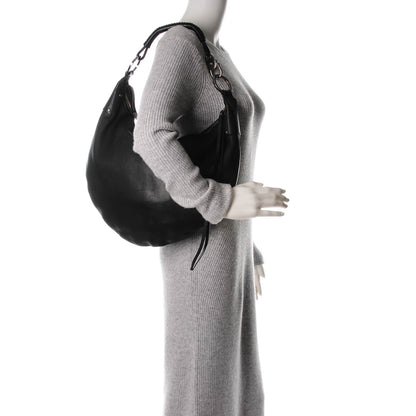 Gucci Calfskin Half Moon Hobo Black 2 of 8