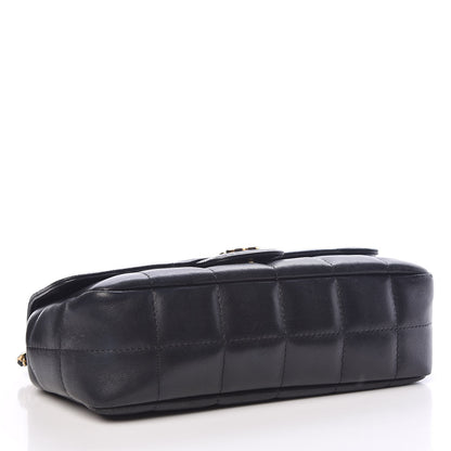 Chanel Lambskin Quilted Mini Chocolate Bar Camellia Flap Black 4 of 23