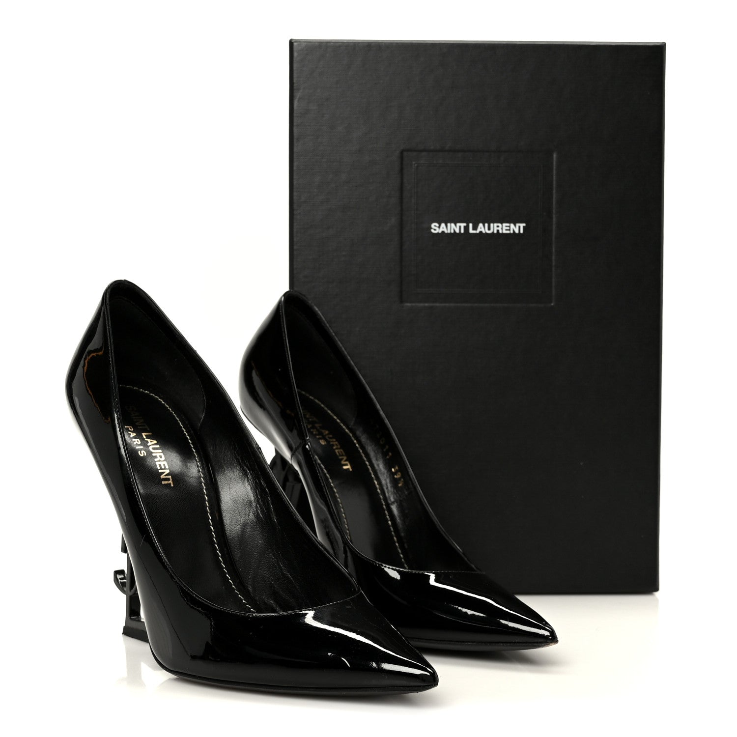 Saint Laurent Patent Calfskin Opyum 110 Pumps 39.5 Black 10 of 10