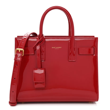 Saint Laurent Patent Nano Sac De Jour Red 1 of 9