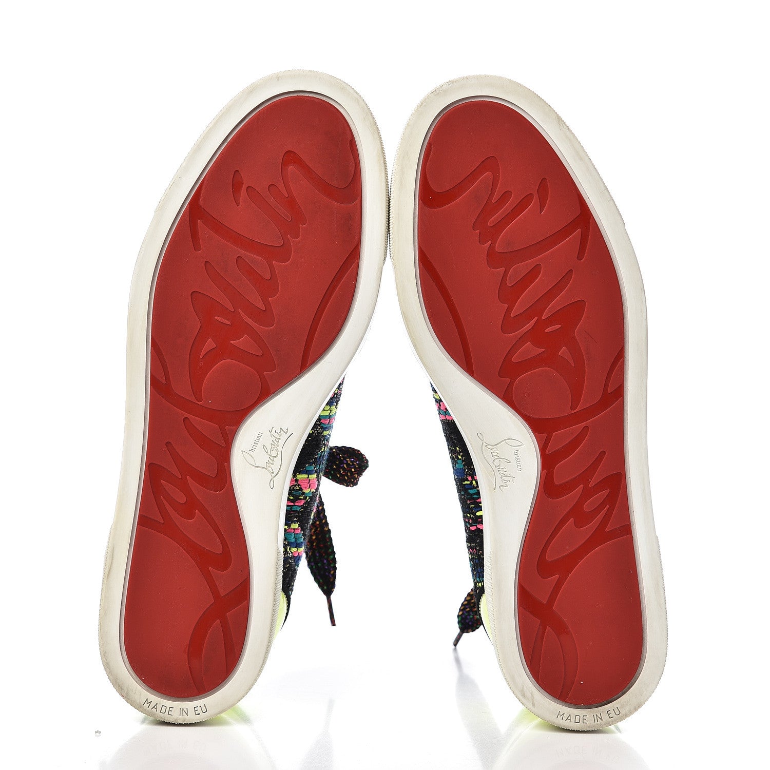 Christian Louboutin Patent Calfskin Lame Gondoliere Flat Sneakers 38 Multicolor 5 of 11