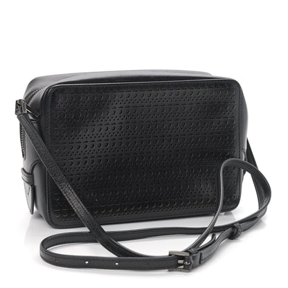 Alaia Calfskin Laser Cut Camera Bag Black 3 of 8
