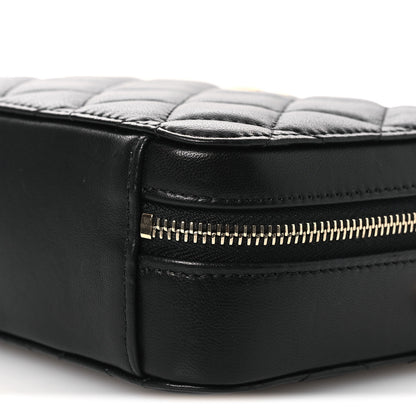 Chanel Lambskin Quilted CC Pearl Crush Camera Case Black 9 of 11