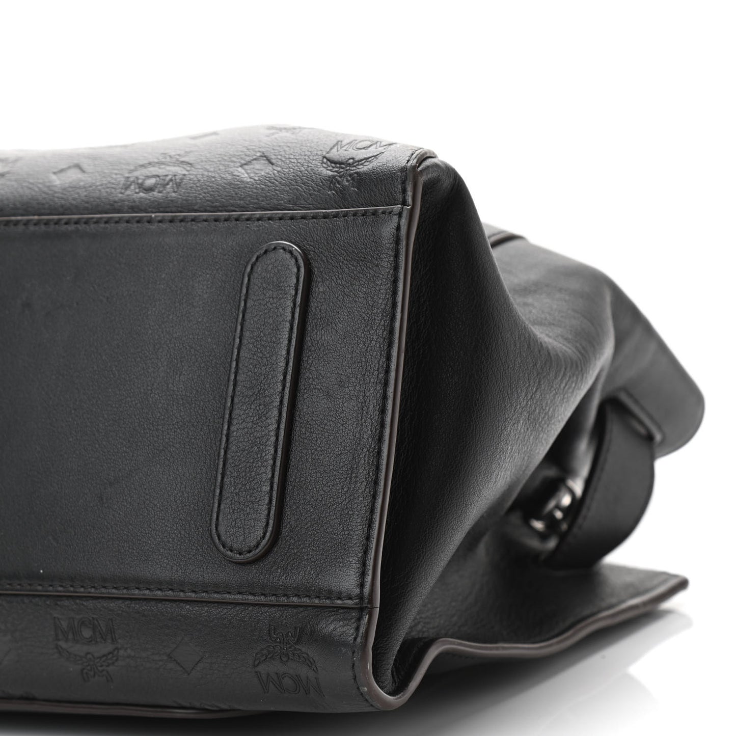 Calfskin Ottomar Monogram Medium Essential Tote Black