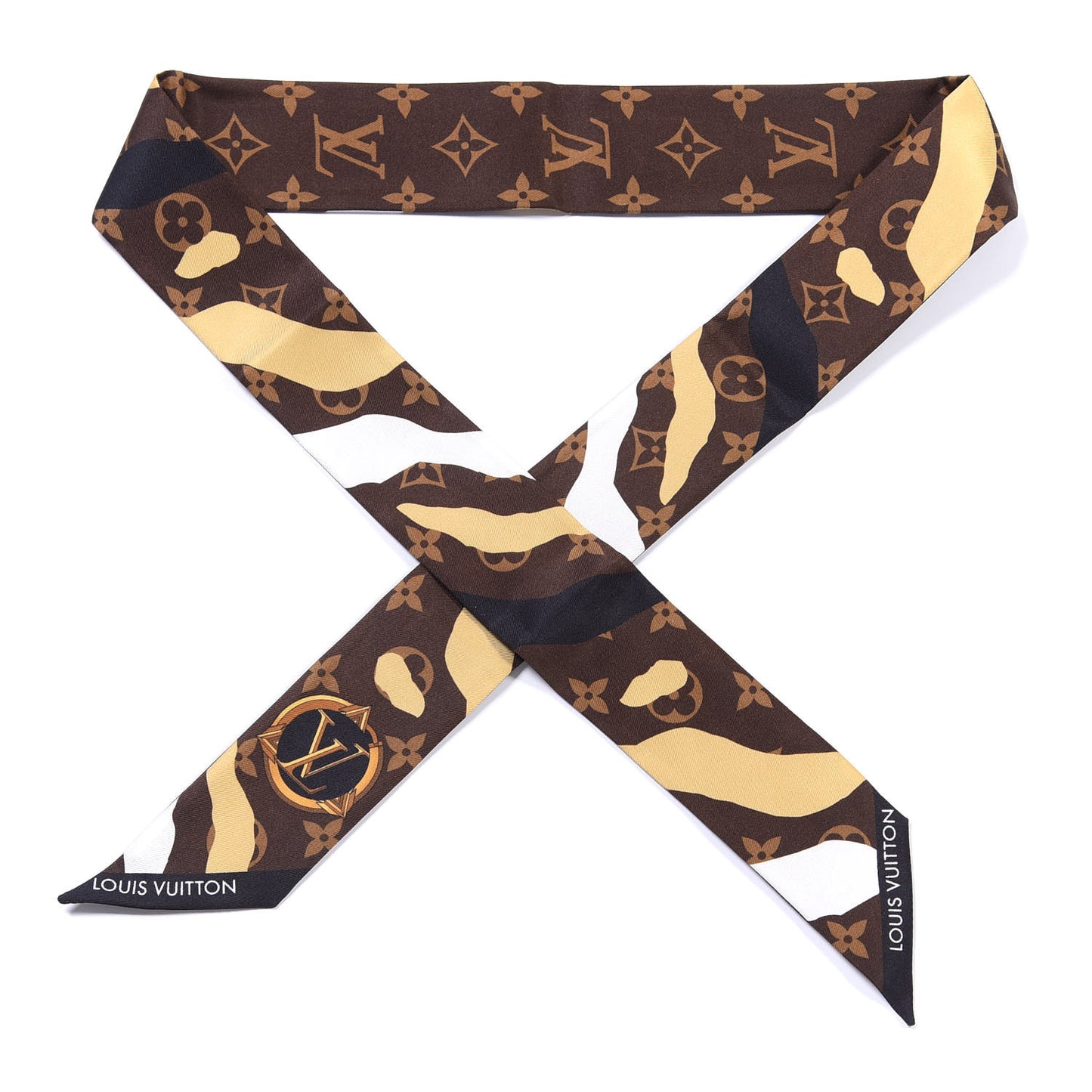 X LOL Silk Monogram BB Bandeau Gold Silver