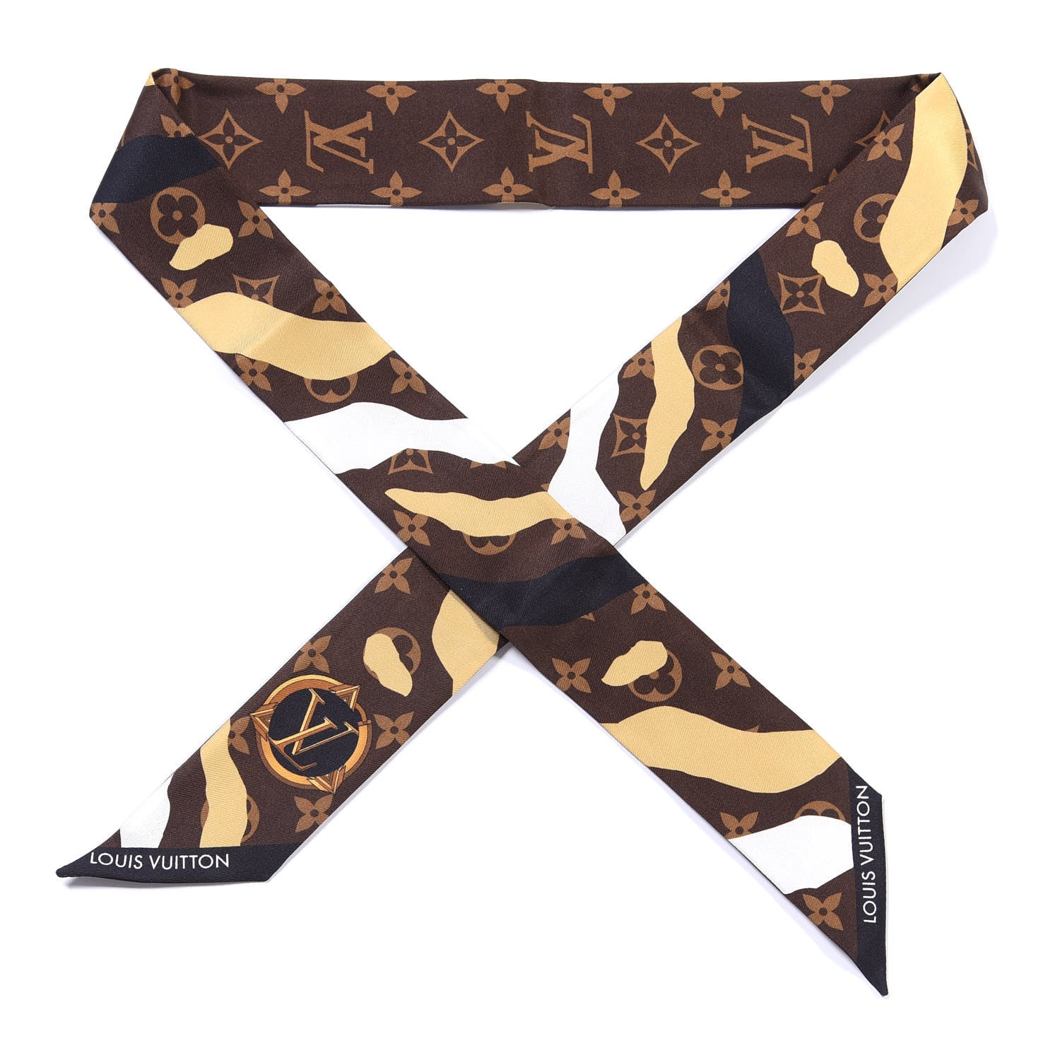 Louis Vuitton X LOL Silk Monogram BB Bandeau Gold Silver 1 of 3