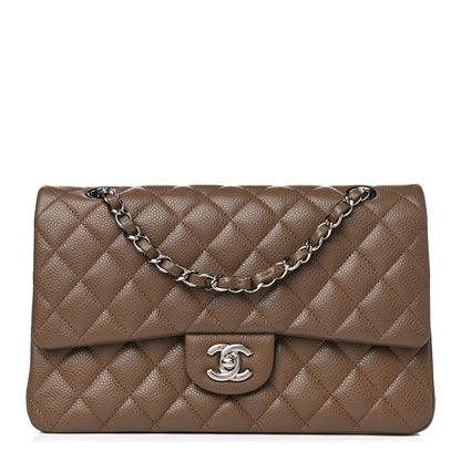 Chanel Caviar Quilted Medium Double Flap Brown 1 of 11