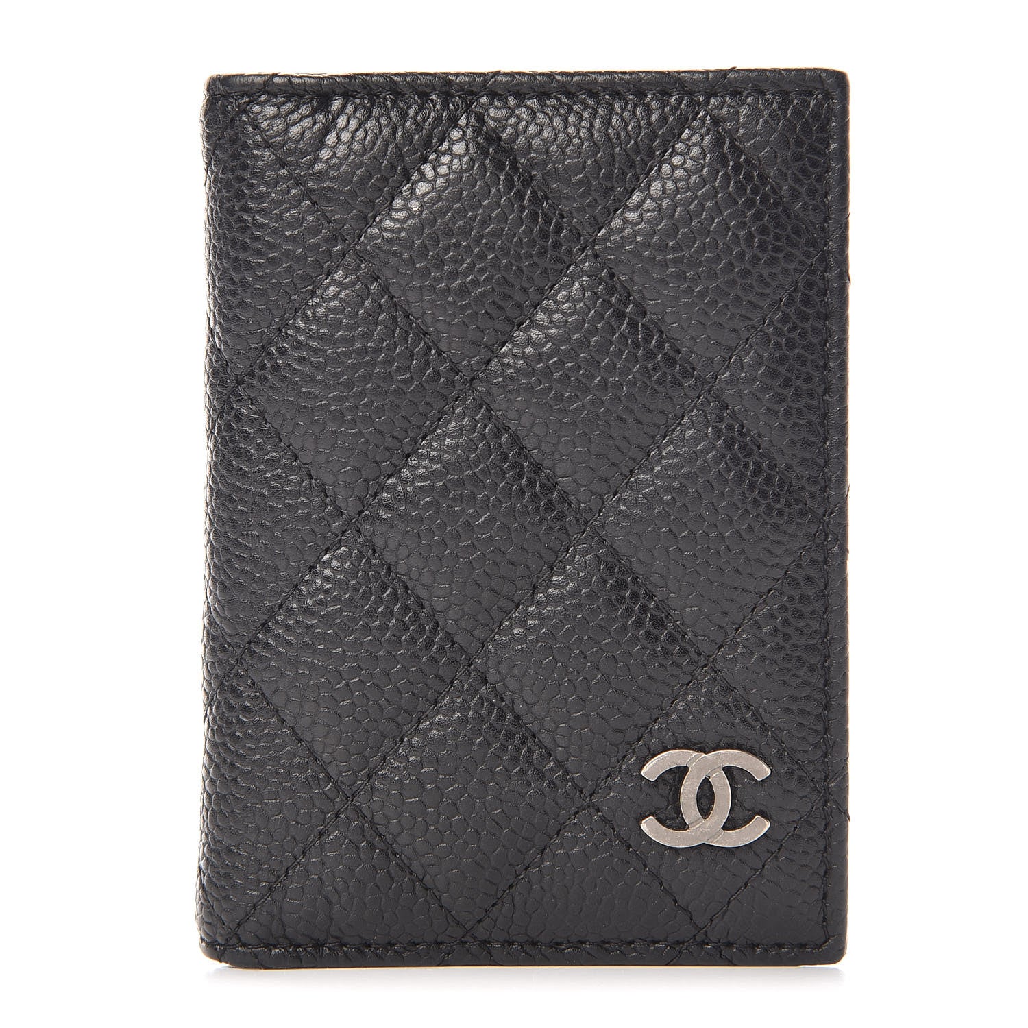 Chanel Caviar Quilted Card Holder Wallet Black 1 of 8
