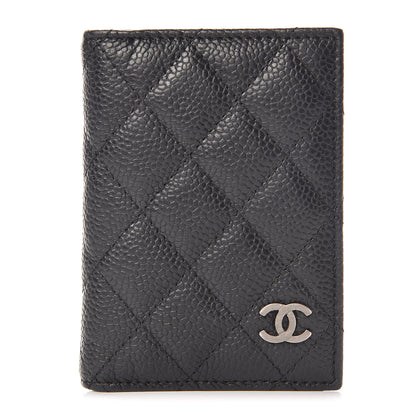Chanel Caviar Quilted Card Holder Wallet Black 1 of 8