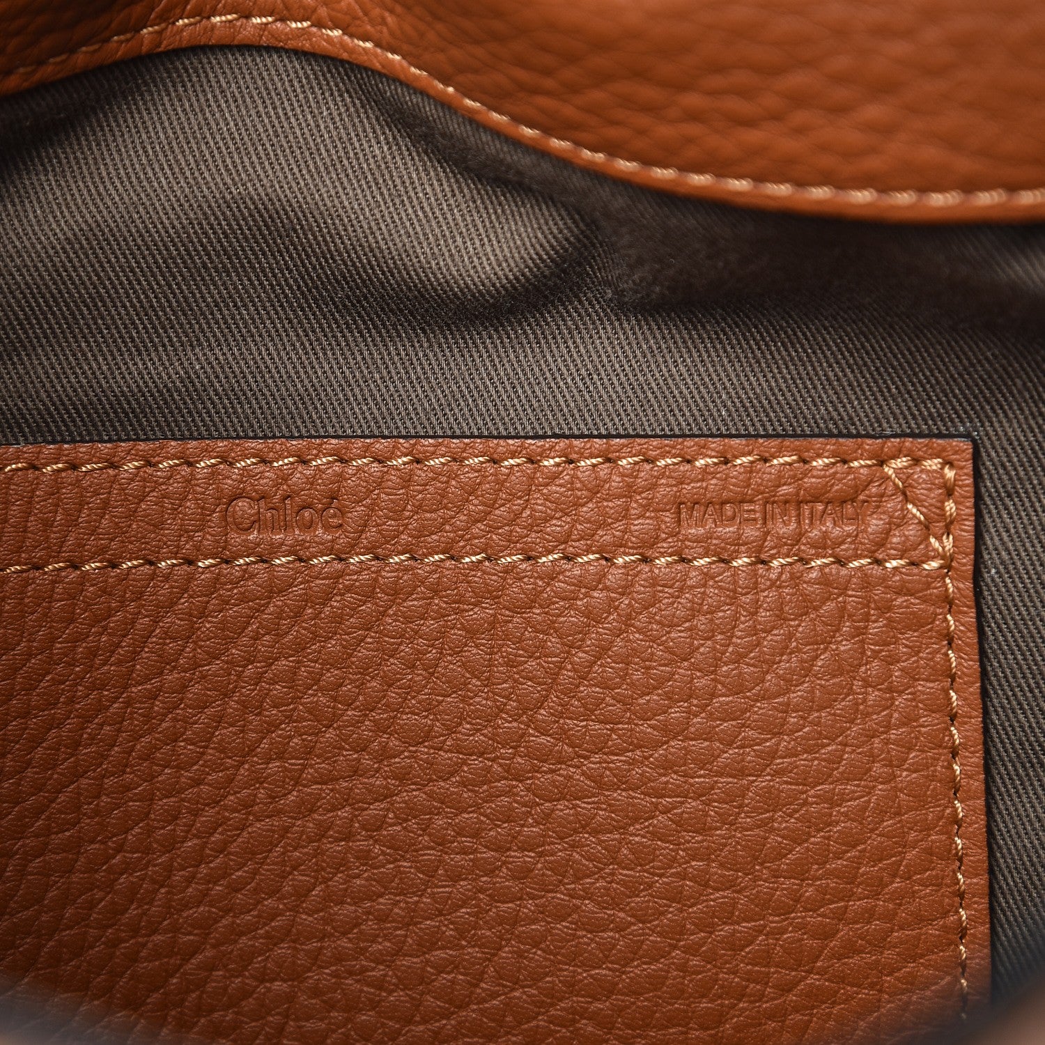 Chloe Calfskin Medium Marcie Round Crossbody Bag Tan 6 of 6