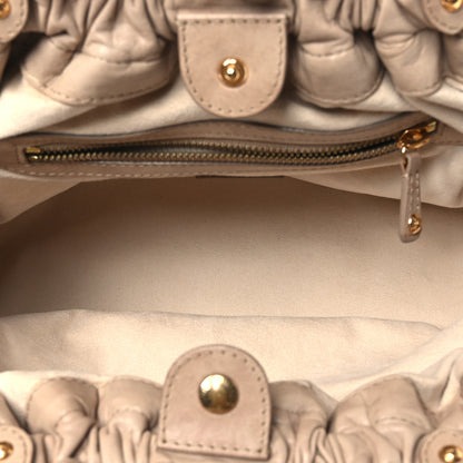 FASHIONPHILE Lambskin Olympe Stratus PM Ecru 5 of 10
