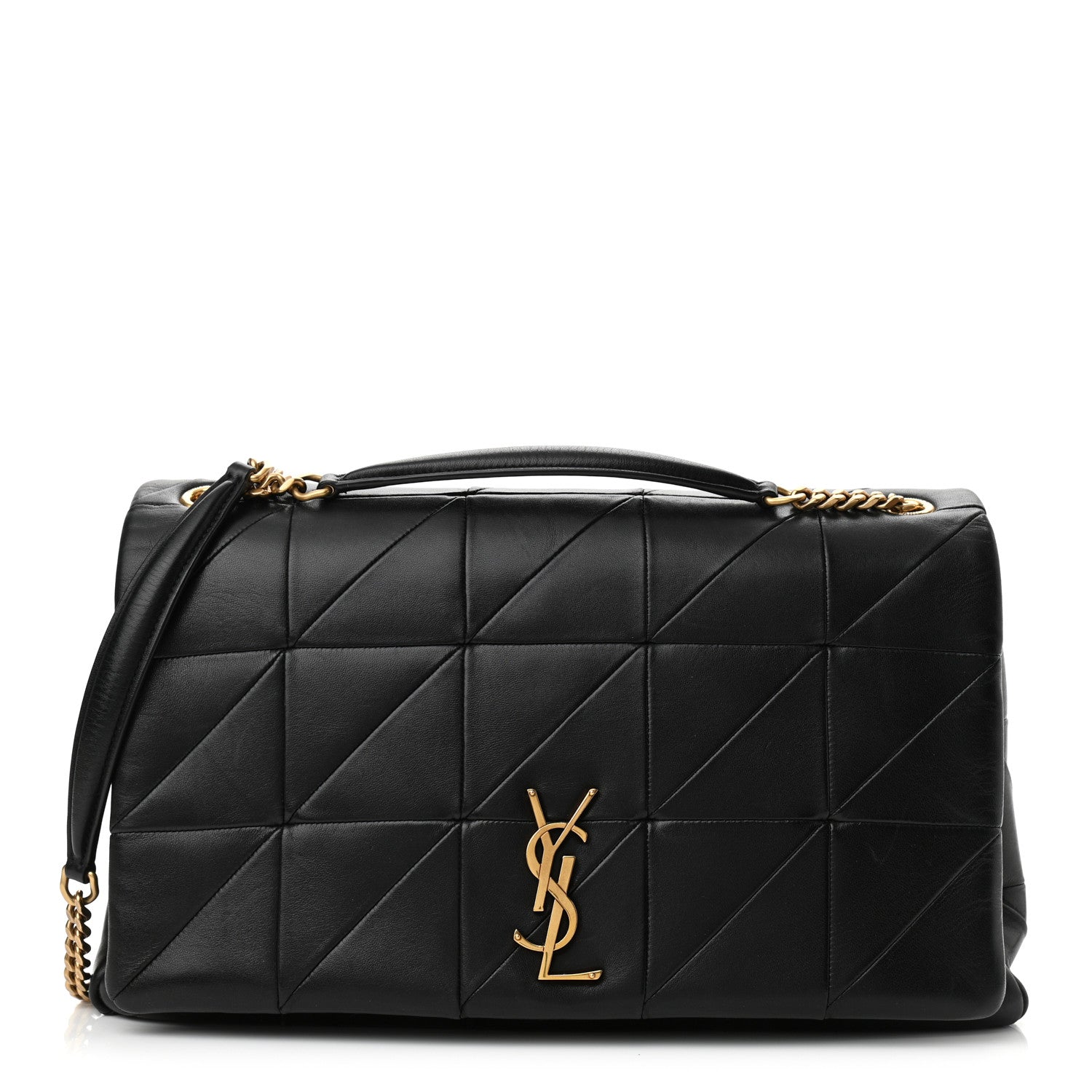 Saint Laurent Lambskin Patchwork Monogram Large Jamie Black 1 of 13