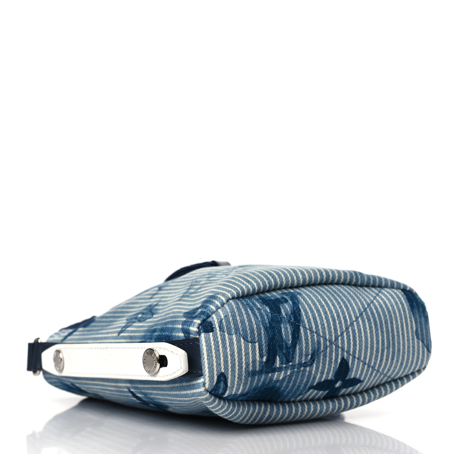 Louis Vuitton Hickory Stripes Denim Monogram Watercolor Sac Marin BB Blue 4 of 8