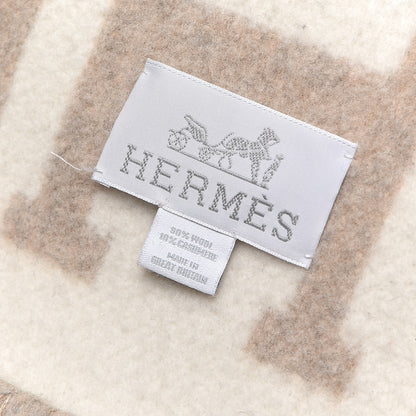 Hermes Wool Cashmere Avalon III Blanket Coco Camomille 4 of 5