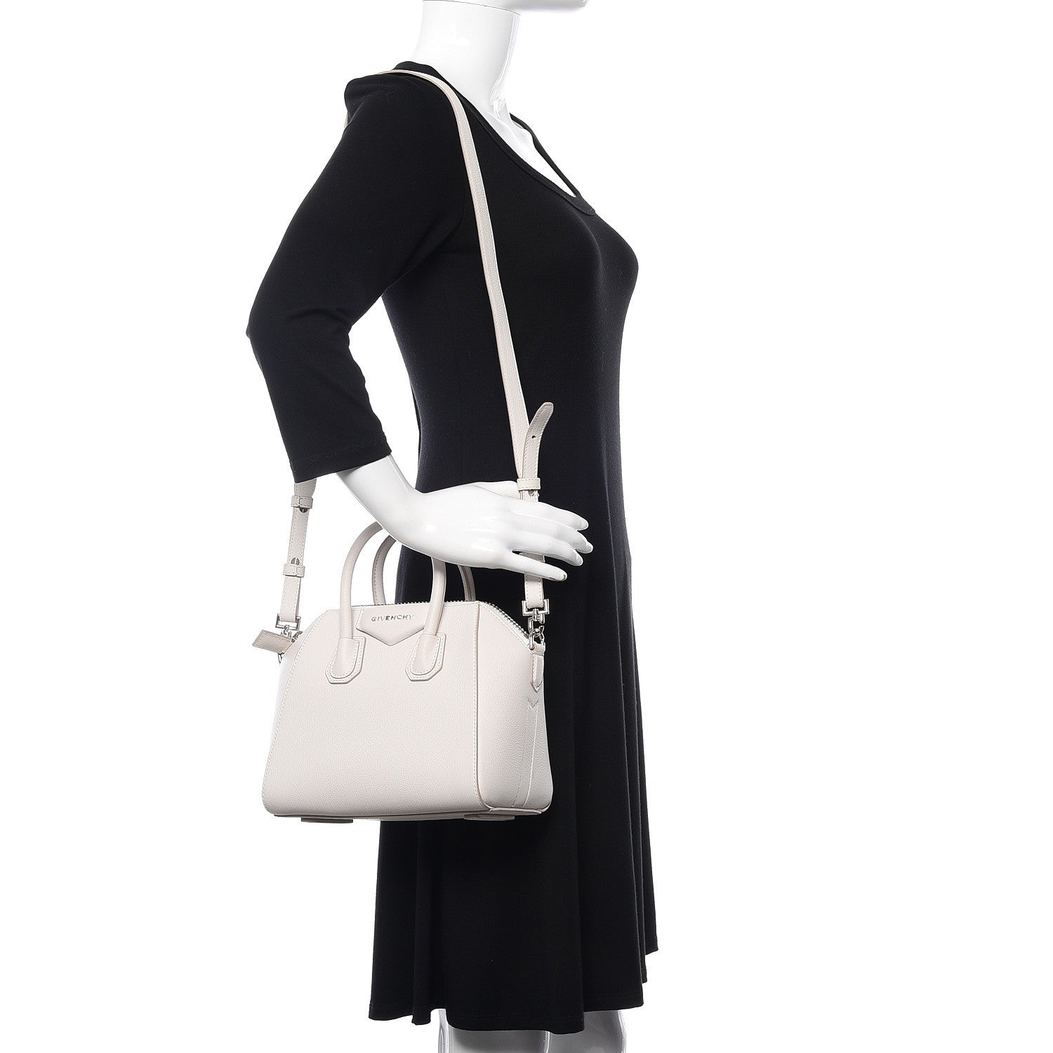 Givenchy Sugar Goatskin Mini Antigona White 2 of 12