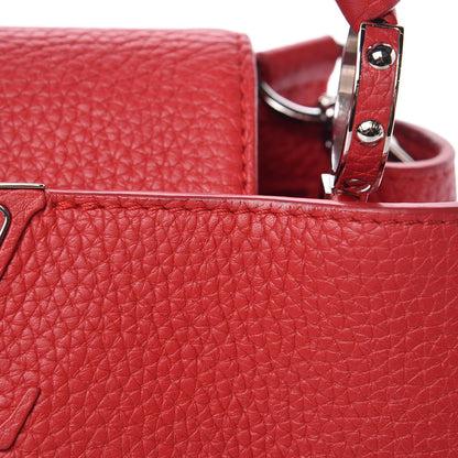 Louis Vuitton Taurillon Capucines BB Rubis 7 of 9