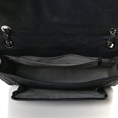 Chanel Caviar Quilted Medium French Riviera Flap Blue 5 of 15