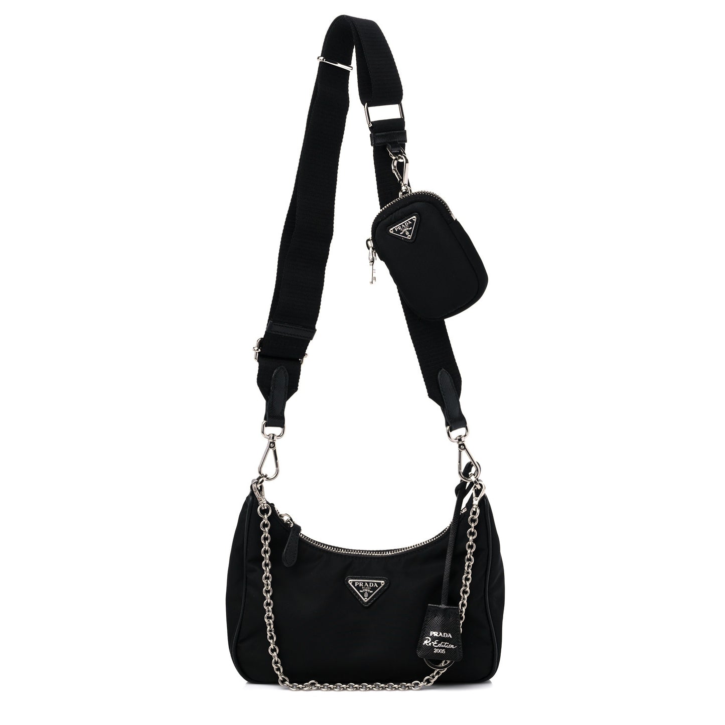 Nylon Re-Edition 2005 Shoulder Bag Black
