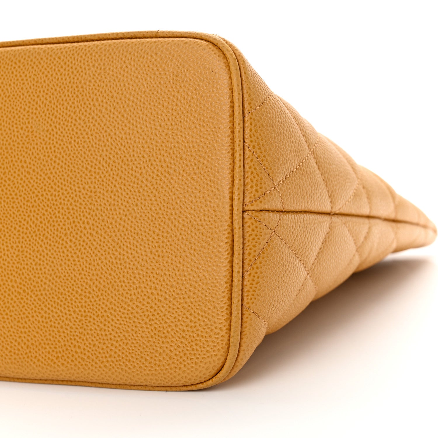 Chanel Caviar Quilted Medallion Tote Yellow 10 of 14