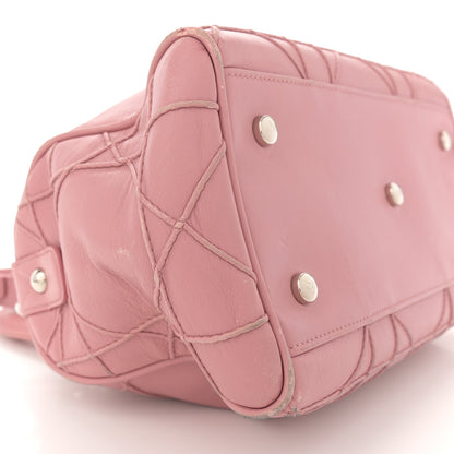 Christian Dior Lambskin Cannage Granville Polochon Light Pink 10 of 15
