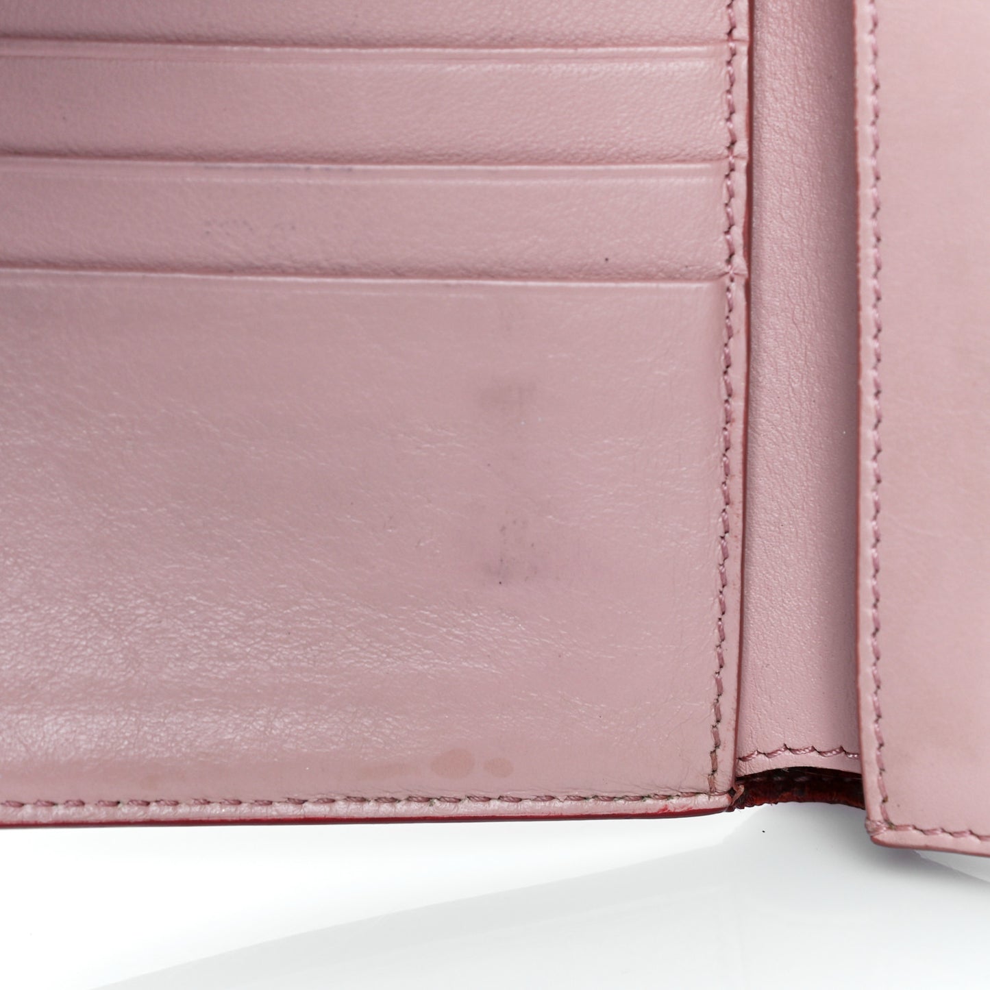 Grained Calfskin Medium Multifunction Strap Wallet Scarlet
