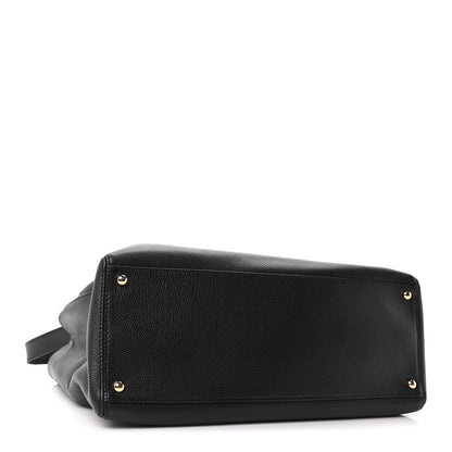 Chanel Calfskin Cerf Executive Shopper Tote Black 4 of 10