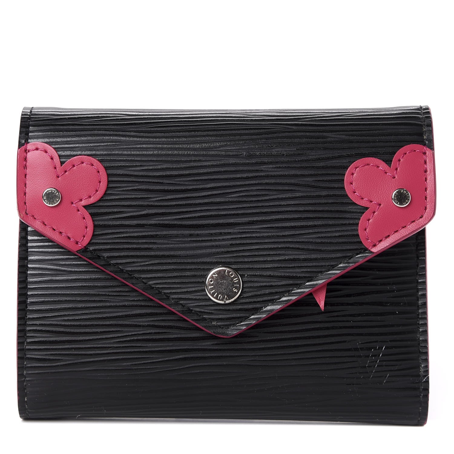Louis Vuitton Epi Blooming Victorine Wallet Black 1 of 6