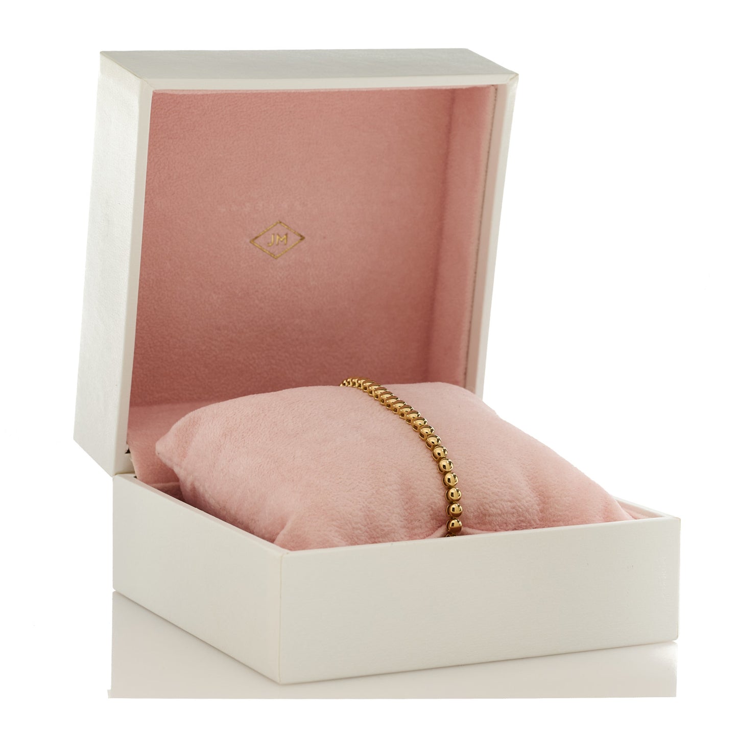 18K Yellow Gold Mini Bezel Tennis Bracelet