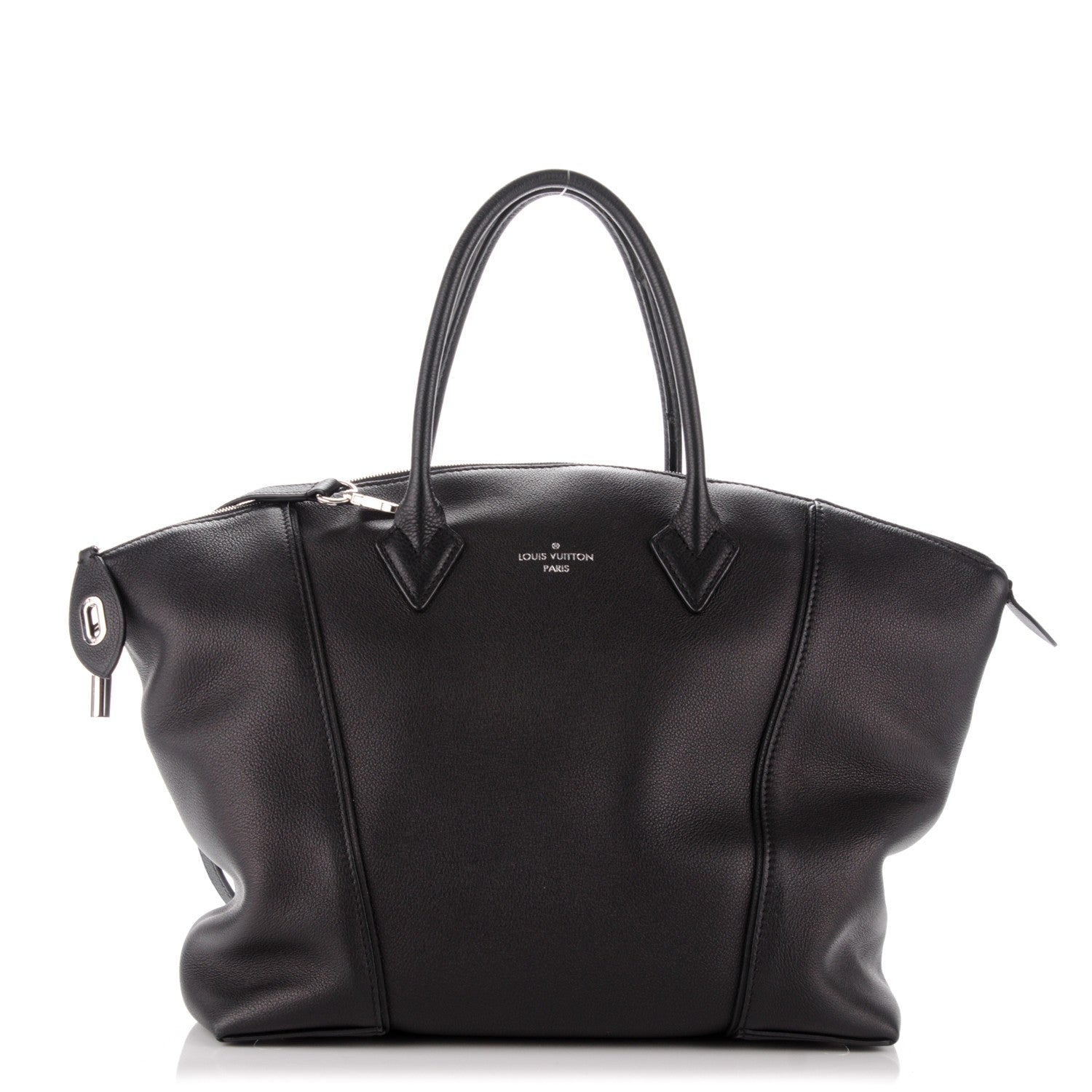 Louis Vuitton Veau Cachemire Soft Lockit MM Black 1 of 10