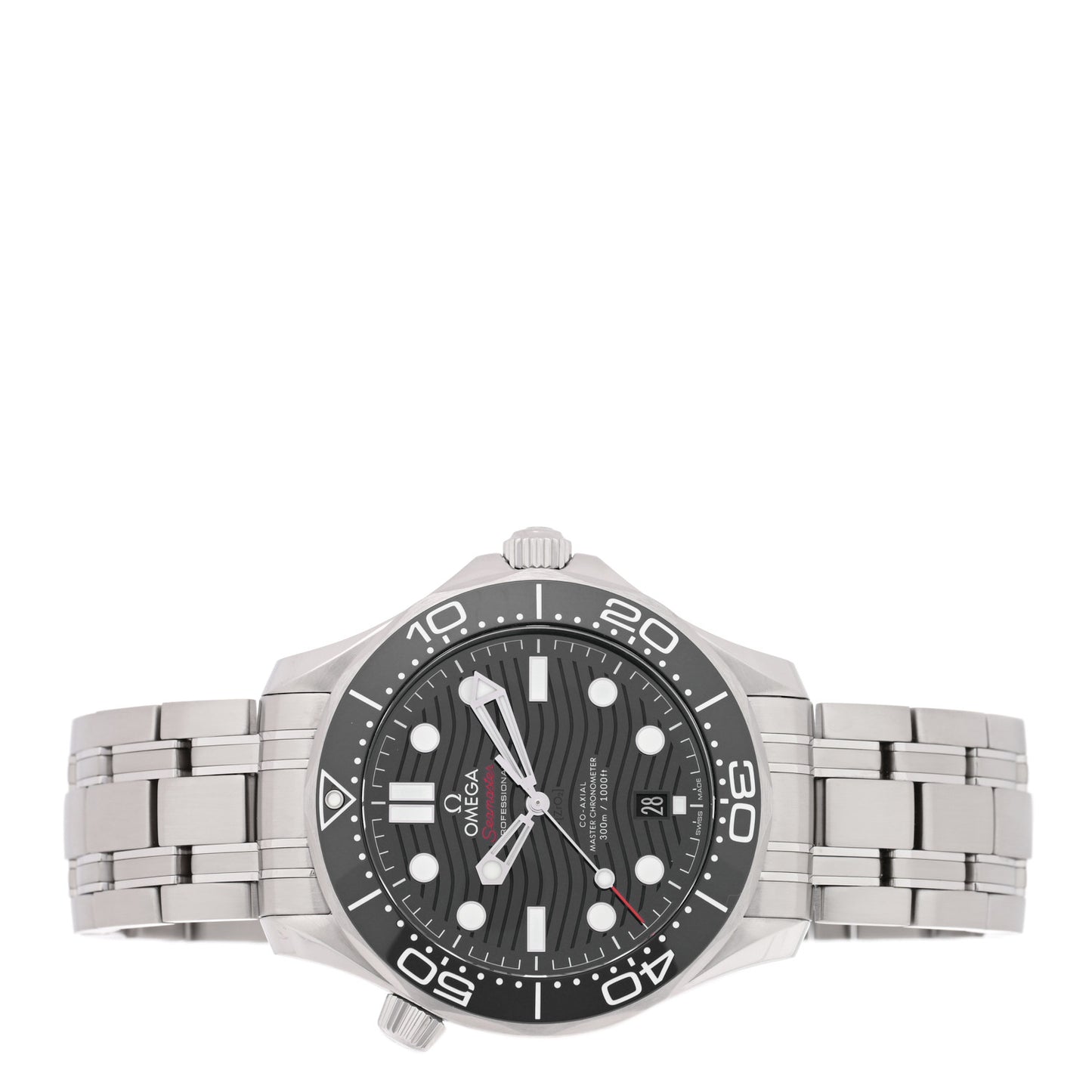 Stainless Steel 42mm Seamaster Diver 300M Co-Axial Automatic Watch Black 210.30.42.20.01.001