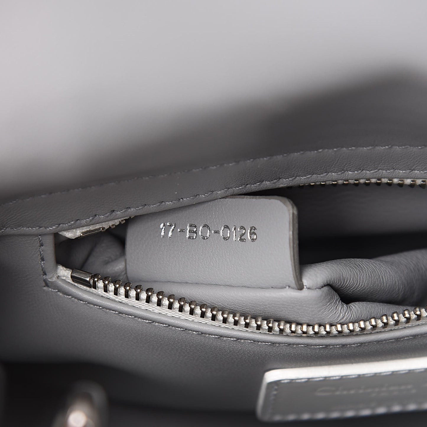 Patent Micro-Cannage Mini Lady Dior White