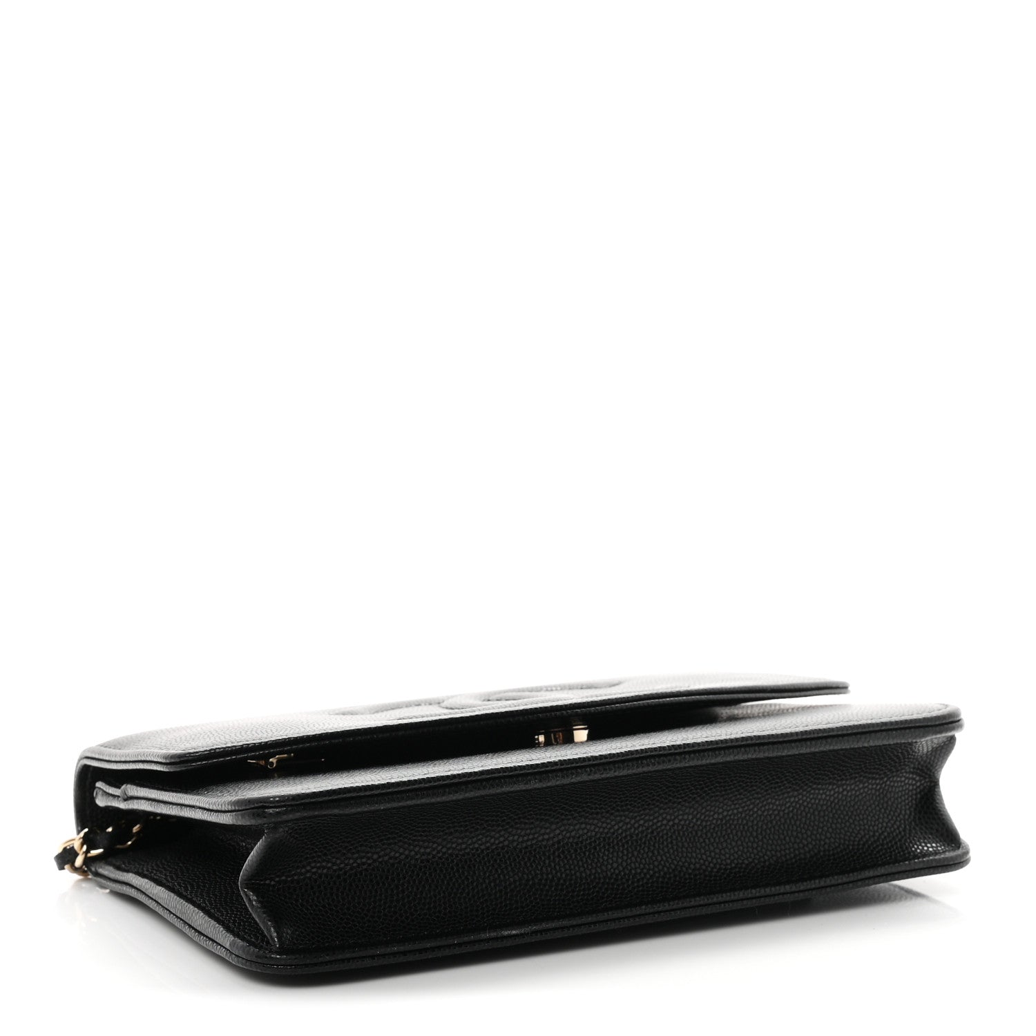 Chanel Caviar Timeless CC Wallet On Chain WOC Black 4 of 12