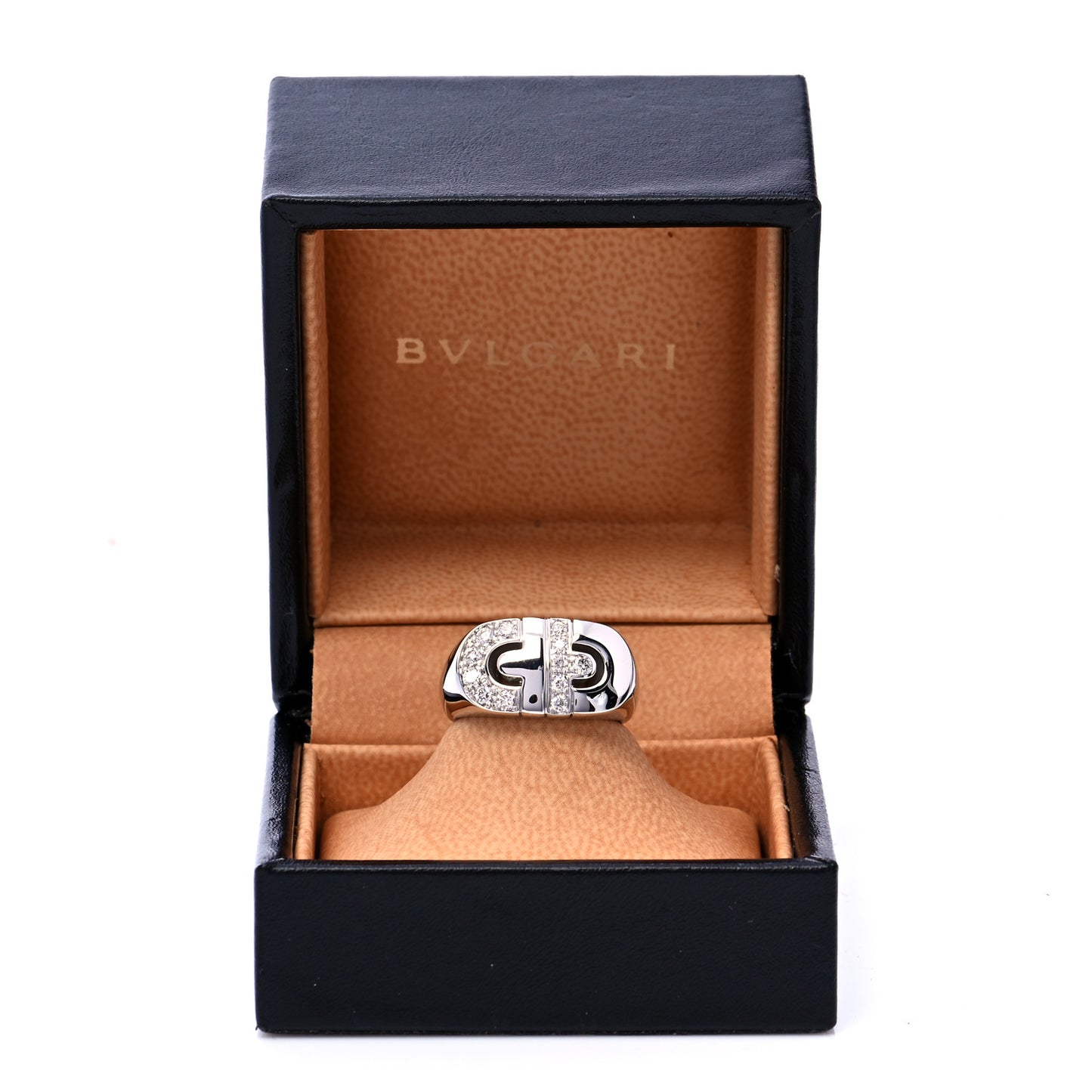 18K White Gold Diamond Parentesi Ring 54 6.75
