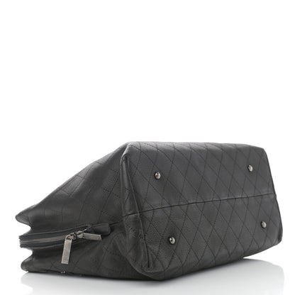 Chanel Grained Vegetal Calfskin Urban Shopping Tote Black 4 of 14