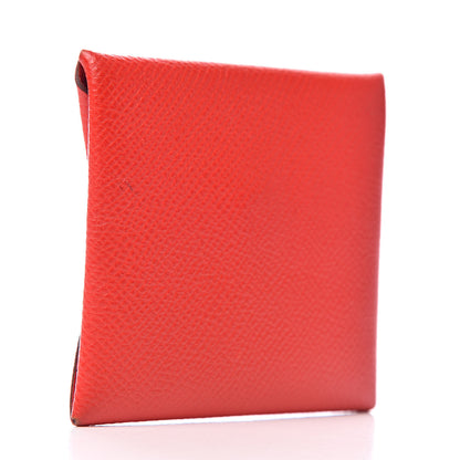 Hermes Epsom Bastia Coin Purse Rouge De Coeur 3 of 7