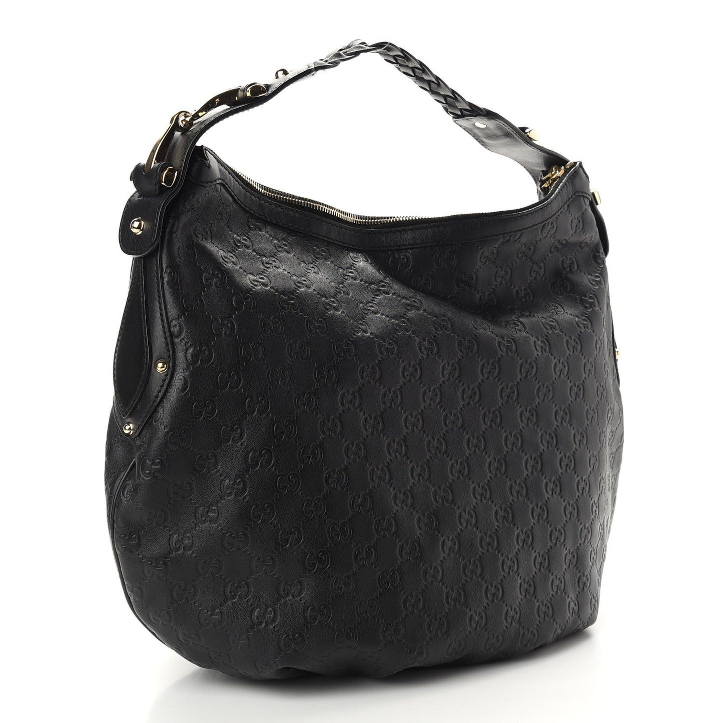 Guccissima Pelham Medium Hobo Black